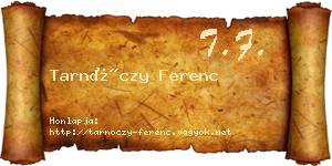 Tarnóczy Ferenc névjegykártya