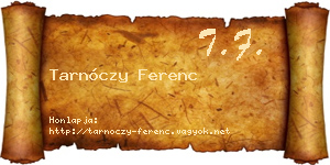 Tarnóczy Ferenc névjegykártya